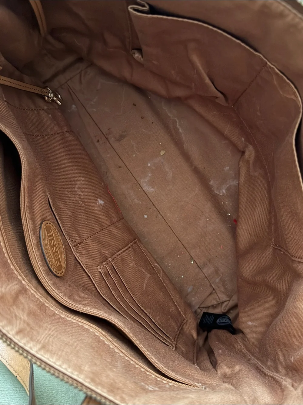 Fossil Leather Tote Bag in Cognac Tan - so pretty!